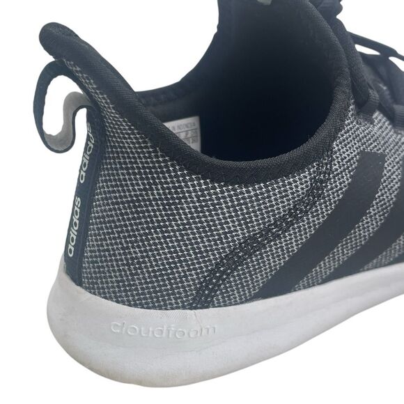 adidas Women's Cloudfoam Pure 2.0 Running Shoes, Black/Black/White Size 10 - Picture 10 of 15